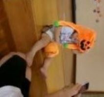 仮装して写真撮影