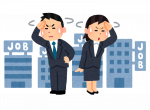 就活に苦戦する男女イラスト 就活に苦戦する男女イラスト