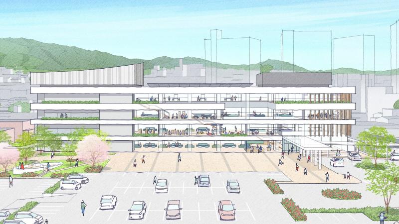 新庁舎のイメージ図 新庁舎のイメージ図
