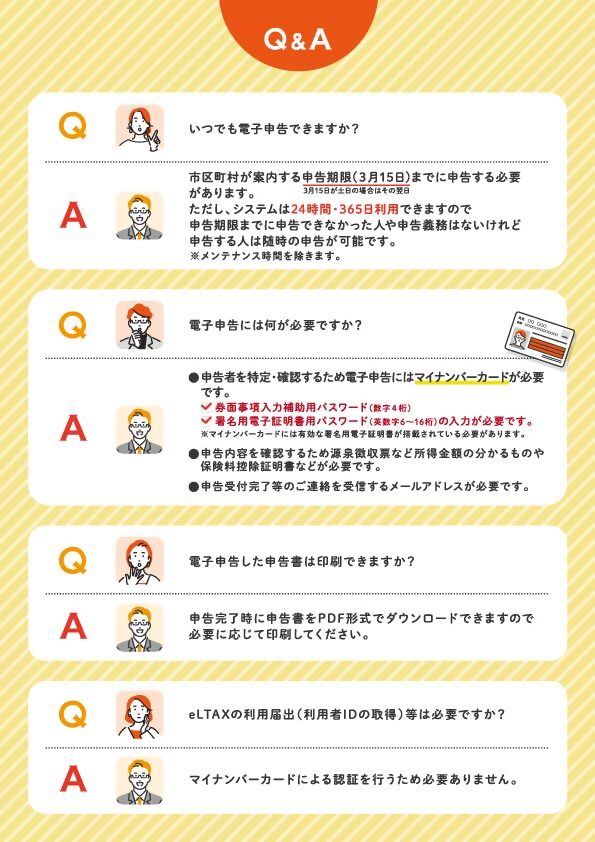 個人住民税の電子申告リーフレット２