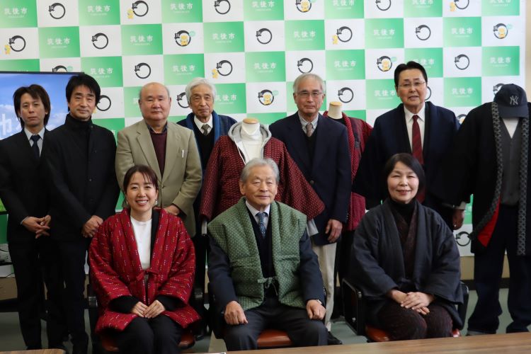 綿入れはんてん表敬訪問