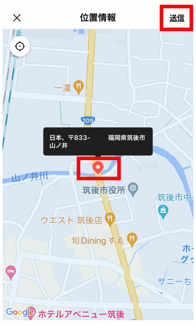 位置情報ピン立て画像 位置情報ピン立て画像