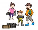 リサイクルしている人のイラスト リサイクルしている人のイラスト