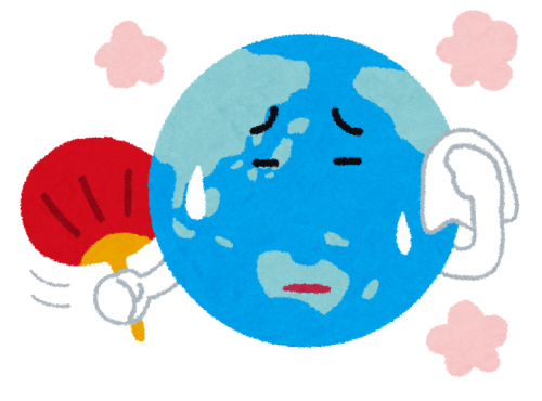 地球温暖化のイラスト 地球温暖化のイラスト